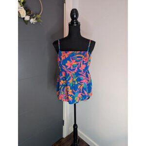 J. Crew Tie Back Strappy Top in Tropical Floral Print - 8